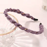 Organza Hairbands For Women Cross Weaving Hair Hoop Bands Korea Fashion Bright Silk Metal Headband Girls Hair Accessories Turban