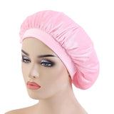 New velvet high elastic wide-brimmed nightcap flannel round hat chemotherapy hat scarf hat