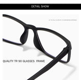 DOFTA Ultralight TR90 Glasses Frame Men Optical Myopia Eyeglasses Male Plastic Titanium Prescription Eye Glasses 5196A