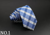 Men Jacquard Woven Tie Classic Plaid Striped Ties Fashion Polyester Necktie For Wedding Business Party Suit Dress Gravatas Gift