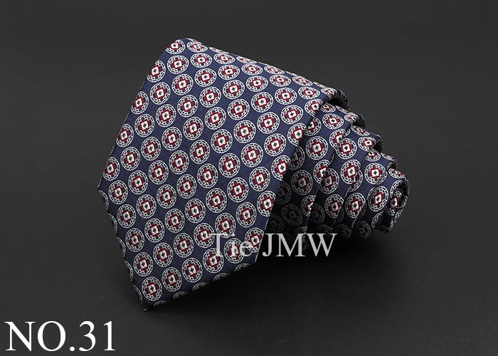 Classic Silk Men Tie Plaid Stripe Floral Ties Formal Wear Business Suit Jacquard Necktie Wedding Party Gift Daily Accessories