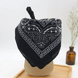 Bandana Kerchief Unisex Hip Hop Black Hair Band Neck Scarf Sports Headwear Wrist Wraps Head Square Scarves Print Handkerchief