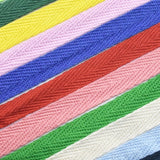 3yards/lot 10mm/20mm Multi Color Herringbone Tape Ribbons 100% Cotton Woven Ribbon Sewing Wedding Decoration DIY Fabric Crafts