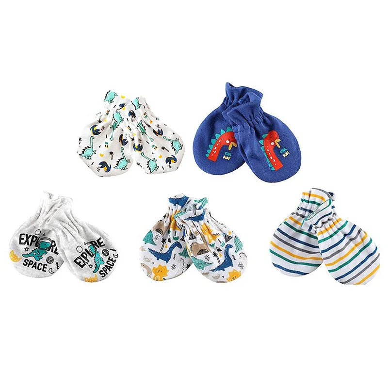 Newborn Baby Hat and Mittens Girl Boy Cap Comfy Infant Hat & Gloves Cotton Toddler Baby Accessorise For 0-6M