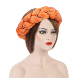 Latest Exaggerated Satin Twist Braids Headband Handmade African Headtie Nigerian Wedding Gele Women Turbans Ladies Head Wraps