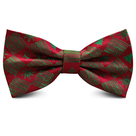 Christmas Bow tie for Men Women Snowmen Christmas Tree Bow knot Pre-tied Adult Silk Jacquard Bowtie Double Fold Cravats Party