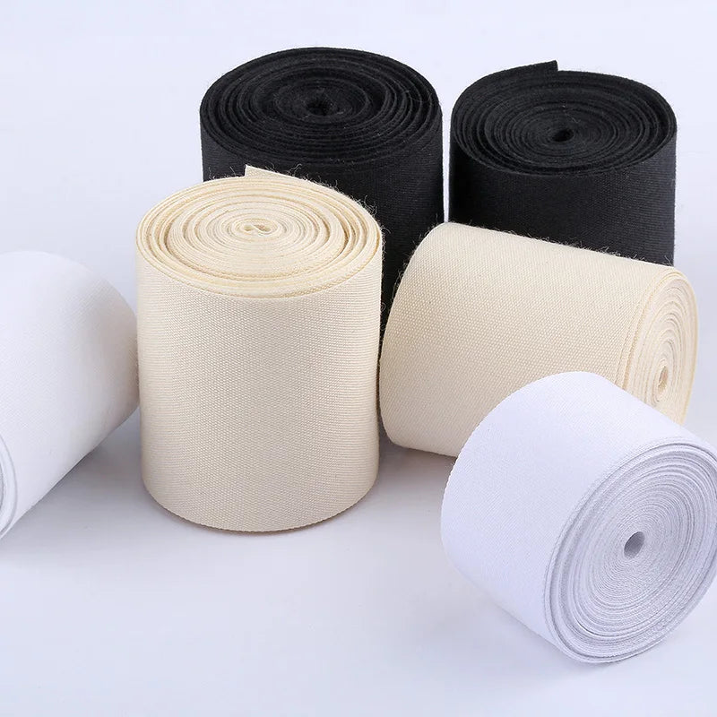 100YARD 10/15/20/25/30/35mm Cotton Webbings High Tenacity Bag Belt Lable Ribbons Sewing Tape Bias Binding DIY Crafts