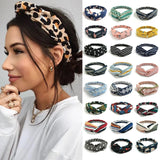New Fashion Women Girls Bohemian Hair Bands Print Headbands Vintage Cross Turban Bandage Bandanas HairBands Hair Accessories