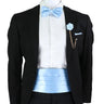 New Fashion Mens Cummerbund Bow Tie Brooch Set Black Red Blue   Waist Seal For Formal Tuxedo Business Suit Dinner Accessories
