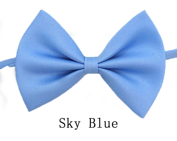 Black Neck Tiebow for Boys Girls Toddler Adjustable Solid Bow Tie Party  Wedding Children's Accessories Not Afraid of Creases