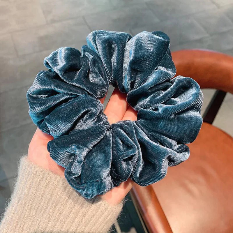 1 Piece Big Size Velvet Scrunchies Girls’ Hair Ties Women Hair Elastics Rubber band hair Accessories Ponytail Holder Hair Rope