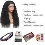 Machine Made Wigs Natural Color Wig Human Hair Deep Wave Glueless None Lace Front Curly Wave Wig Brazilian Virgin Hair
