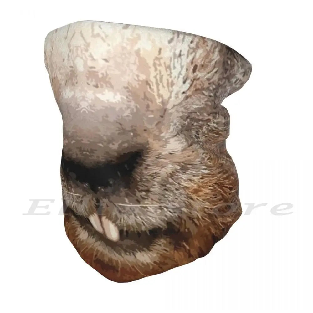 Beaver Face Adult Kids Anti Dust DIY Scarf Mask Beaver Teeth Wild Smile Smiling Face Lips Animal Nature Funny Pet Hairy Friend