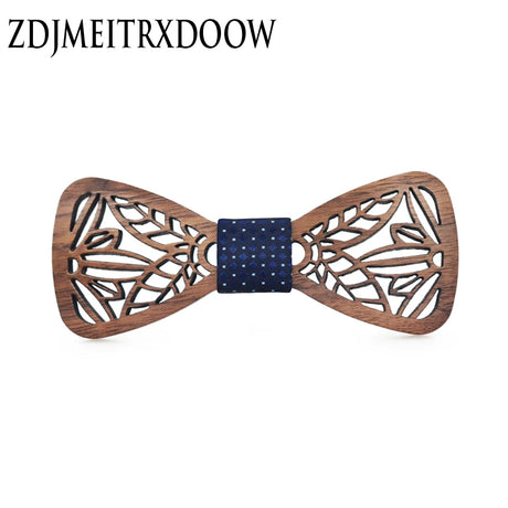 New Design Cute Kids Boys Wood Bow Tie Children Butterfly Type Floral Bow ties Girl Boys Wooden Bow ties Corbatas Para Hombre