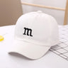 Children's Kid Baseball Cap for Girls Boy Hats Sunscreen Baby Hat Hip Hop M Letter Embroidered Kids Caps 1-6-8-12-15 Years