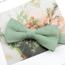 Mens Super Soft Downy Suede Parent-Child Bowtie Set Macarons Solid Color Classic Design Cute Butterfly Red Green Blue Pink Tie