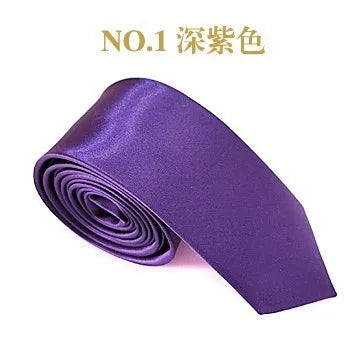 2019 Tie for Men women Slim Tie Solid color Necktie Polyester Narrow Cravat Party Formal Ties Fashion mens ties camisas mujer