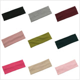 New Solid Knitted Headband for Women Girls Autumn Winter Sport Yoga Sweat Uptake Headwear Elastic Hairbands Hair Accessories