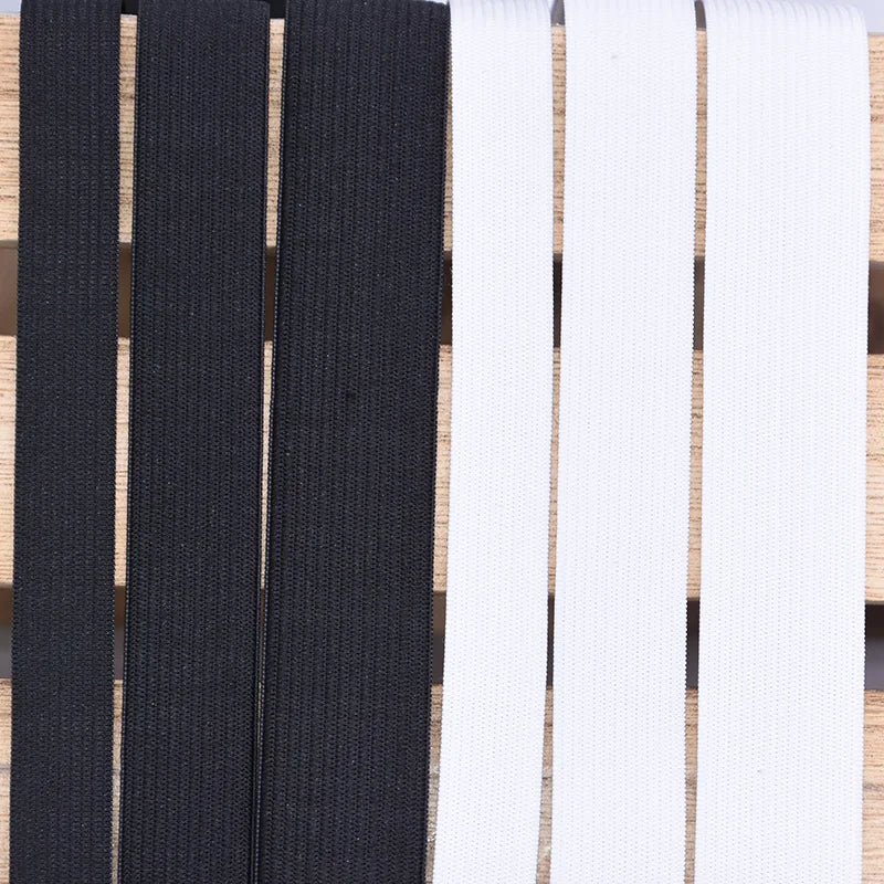 5 Yards/roll 1.5/2/2.5/3/3.5/4/4.5cm Elastic Bands Sewing Band Ribbons DIY Crafts Flat Elastic Cord Garment Trousers Accessories