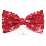 JEMYGINS Christmas Bow Ties for Mens Shirt  Snowflake Christmas Tree Pattern Men Silk Bow Tie  Christmas Party Gift