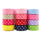 10 yards 7/8'' (22mm) polka dots printed grosgrain ribbons DIY hairbow ribbon YM15113029