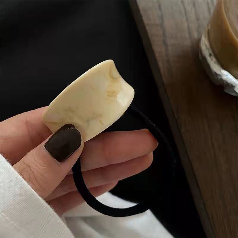Fashion Elastic Hair Band Women Hair Ties Elegant Acetate Hair Rubber Band Hair Ties Girls Hair Accessories Elastic Hair Band