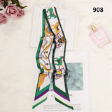 Luxury Brand Horse Bag Scarf 2023 New Design Womens Silk Scarf Fashion Head Scarf Headwear Long Skinny Scarves Bag Accessories