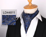 New Floral Paisley Men Cashew Tie Wedding Formal Cravat Ascot Scrunch Self British Gentleman Polyester Soft Neck Tie Luxury