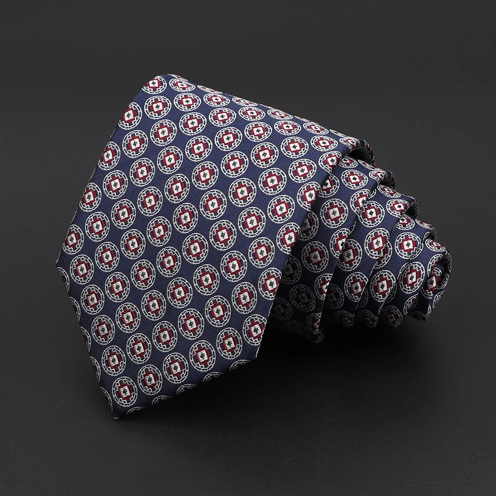 Classic Silk Men Tie Plaid Stripe Floral Ties Formal Wear Business Suit Jacquard Necktie Wedding Party Gift Daily Accessories