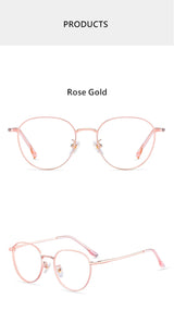 YIMARUILI New Titanium Alloy Wide-Rim Glasses Frame Men Round Retro Myopia Optical Prescription Eyeglasses Frame Women 80047