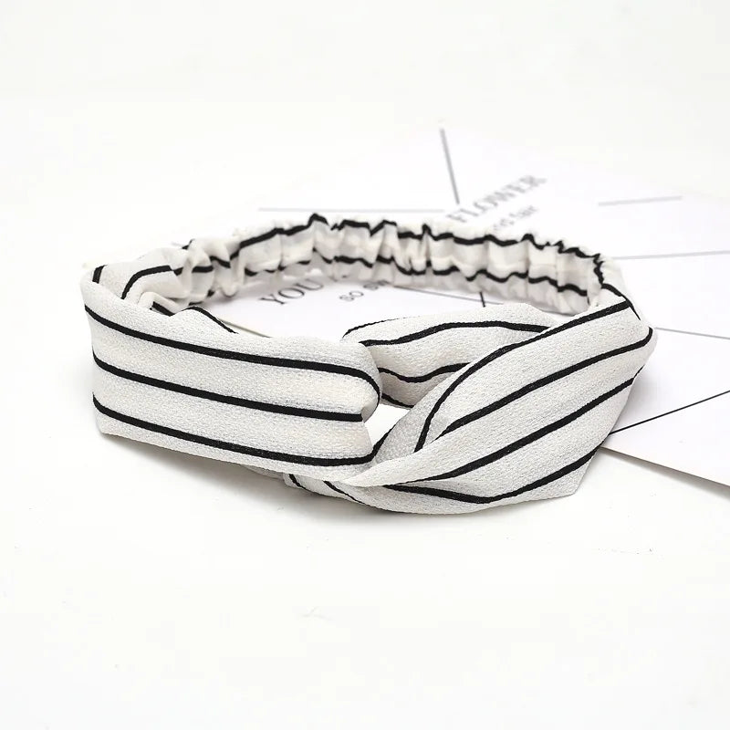 2020 Fashion Bohemian Headband Print Hairbands For Women Girls Vintage Cross Knot Turban Bandanas Headwear Hair Accessories