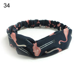 New Fashion Women Girls Bohemian Hair Bands Print Headbands Vintage Cross Turban Bandage Bandanas HairBands Hair Accessories