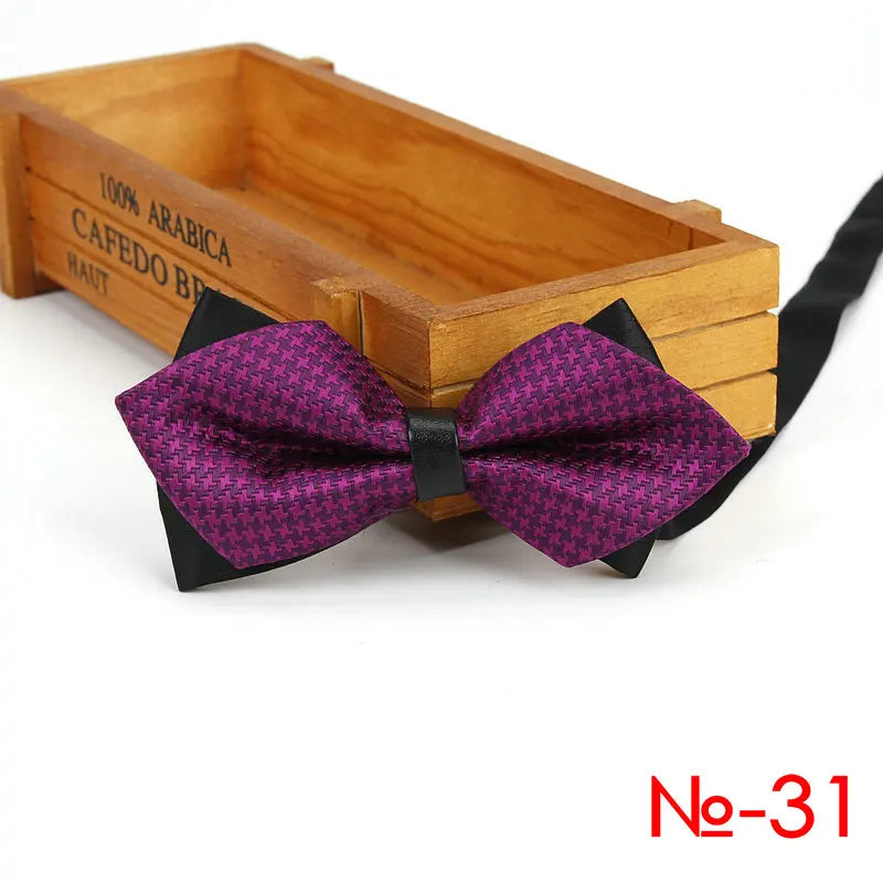 Men Ties Fashion Butterfly Party Wedding Bow Tie for Boys Girls Plaid Check Red Black Bowknot Wholesale Accessories Bowtie