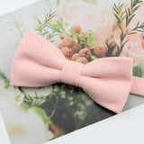 Mens Super Soft Downy Suede Parent-Child Bowtie Set Macarons Solid Color Classic Design Cute Butterfly Red Green Blue Pink Tie
