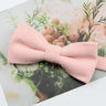 Mens Super Soft Downy Suede Parent-Child Bowtie Set Macarons Solid Color Classic Design Cute Butterfly Red Green Blue Pink Tie