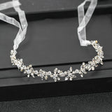 Wedding Headbands For Women Bride Handmade Crystal Rhinestone Tiaras Silver Color Hairbands Hair Accessories Queen Headband Gift