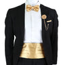 New Fashion Mens Cummerbund Bow Tie Brooch Set Black Red Blue   Waist Seal For Formal Tuxedo Business Suit Dinner Accessories