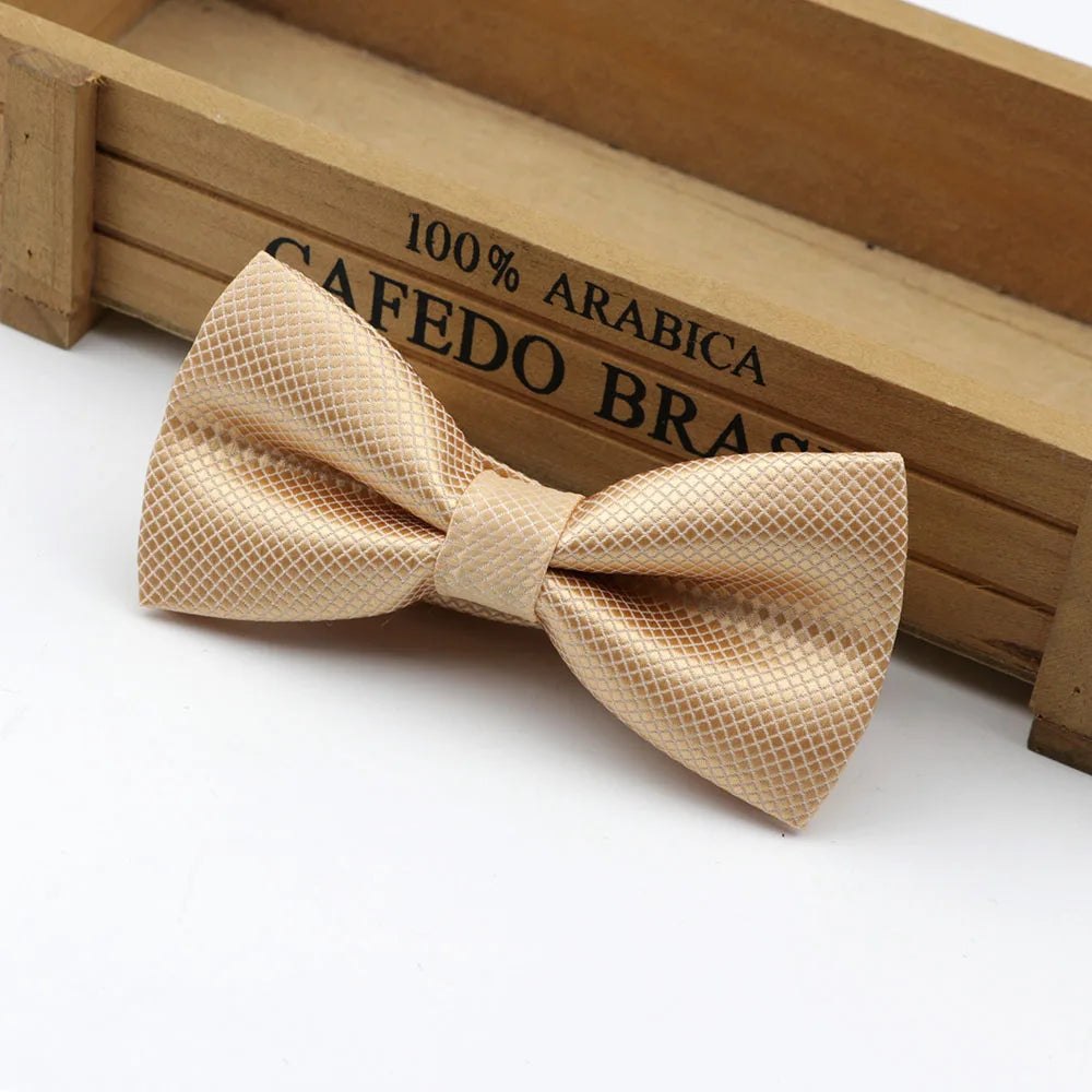 Children Polyester Bowtie Classic Solid Color Butterfly Wedding Party Necktie Kid Suit Tuxedo Dicky Pet Bow Tie