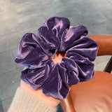 1 Piece Big Size Velvet Scrunchies Girls’ Hair Ties Women Hair Elastics Rubber band hair Accessories Ponytail Holder Hair Rope