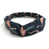 Korean Style Summer Lovely Hairband Women Hair Accessories Turban Twist Cross Headwrap Girl Floral Elastic Knotted Headwear