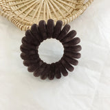 2/5 Pcs Elastic Knit Telephone Wire Hair Bands Girl Woman Hair Accessories Rubber Band Headwear Rope Spiral Shape Hair Ties New