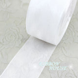 (50 yards/roll) 12/15/20/25/40/50mm Organza ribbons wholesale white gift wrapping decoration Christmas ribbons