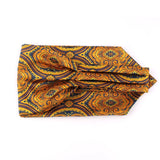 New Floral Paisley Men Cashew Tie Wedding Formal Cravat Ascot Scrunch Self British Gentleman Polyester Soft Neck Tie Luxury