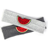 6 Months-3 Years Old Kids Headband Pure Color Cute Watermelon Pattern Soft Elastic Headwear Loose HeadWrap for Boys and Girls