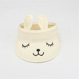 Cartoon Floppy Sun Hat for Kids Summer Beach Cap Sunshade Visor Top Unisex Baby Girl Boy Children's Sun Protection Accessory