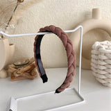 2022 Gentle Pink Womans Hairbands Girl Sweet Plush Wide Side Sponge Headband Hair Hoop Fashion Simple Solid Color Hair Accessory
