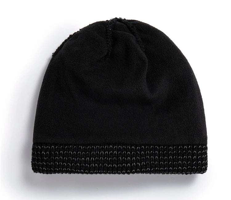 TOHUIYAN Reflective Knitted Hats Magical High Visibility Winter Warm Caps Women Men Bonnet Beanie Hat for Night Running Walking