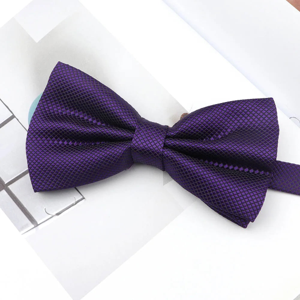 Solid Colorful Parent-Child Bowtie Set Classic Cute Family Butterfly Party Dinner Wedding Design Cute bow tie Accessory NO.1-15
