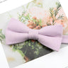 Mens Super Soft Downy Suede Parent-Child Bowtie Set Macarons Solid Color Classic Design Cute Butterfly Red Green Blue Pink Tie