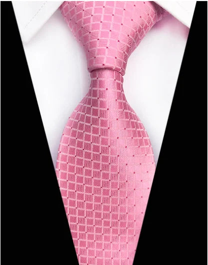 New Design Paisley Plaid Jacquard Woven Silk Mens Ties Neck Tie 8cm Striped Ties for Men Business Suit Business Wedding Party